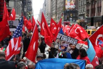 Times Meydanı’nda, ASALA Ermeni terör örgütü protesto edildi