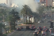 Sokak ortasında alev alan araç Las Vegas’ta paniğe neden oldu