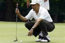 Obama doğum gününü golf oynayarak kutladı