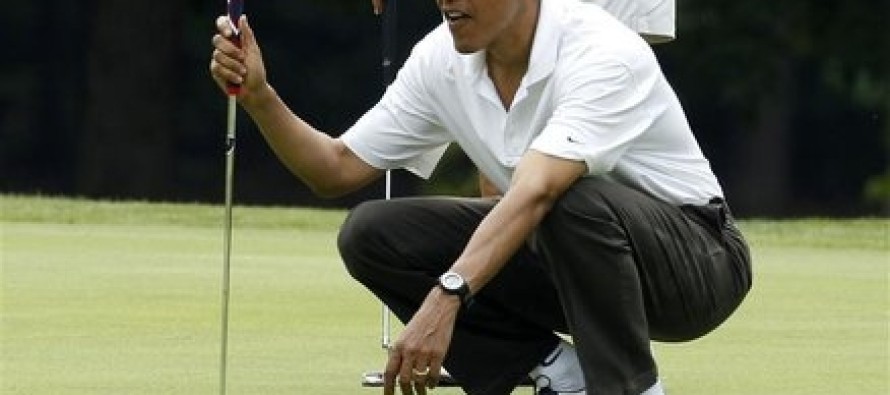 Obama doğum gününü golf oynayarak kutladı