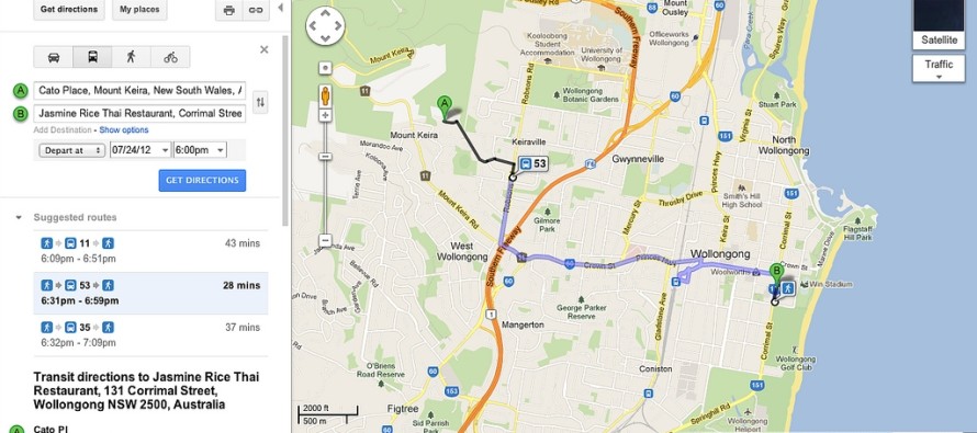 500 şehrin toplu taşıma güzergahı Google’ın yeni mobil haritasında