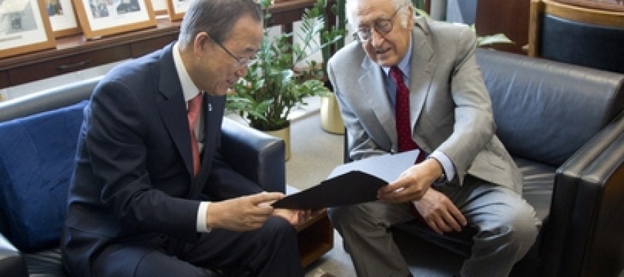BM Genel Sekreteri Ban, Suriye özel temsilcisi İbrahimi’yi kabul etti