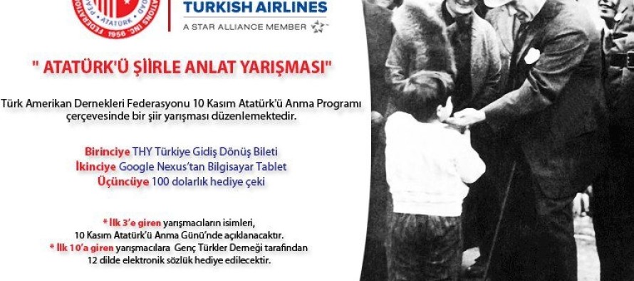 TADF’den anlamlı yarışma: “Atatürk’ü Şiirle Anlat”
