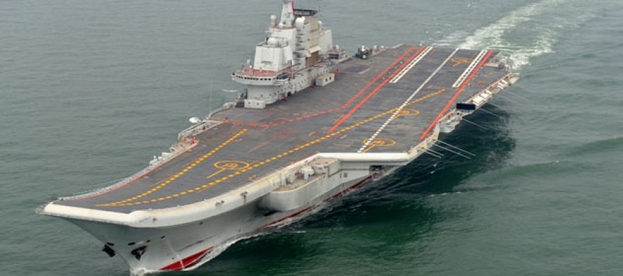 Çin’in ilk uçak gemisi, deneme sürüşü için açık denizde