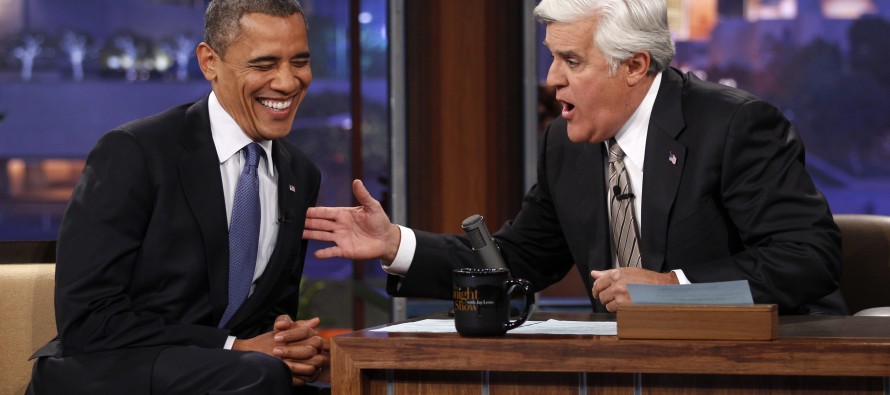 Obama, ünlü talk şovcu Jay Leno’ya konuk oldu