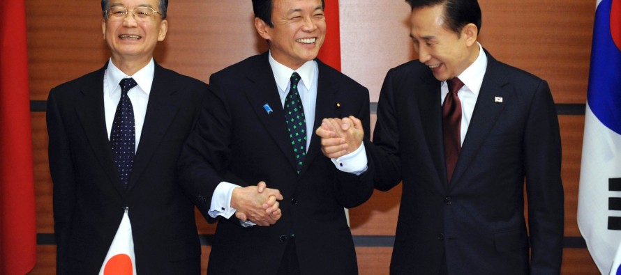 Güney Kore, Çin ve Japonya serbest ticaret görüşmelerine başlıyor