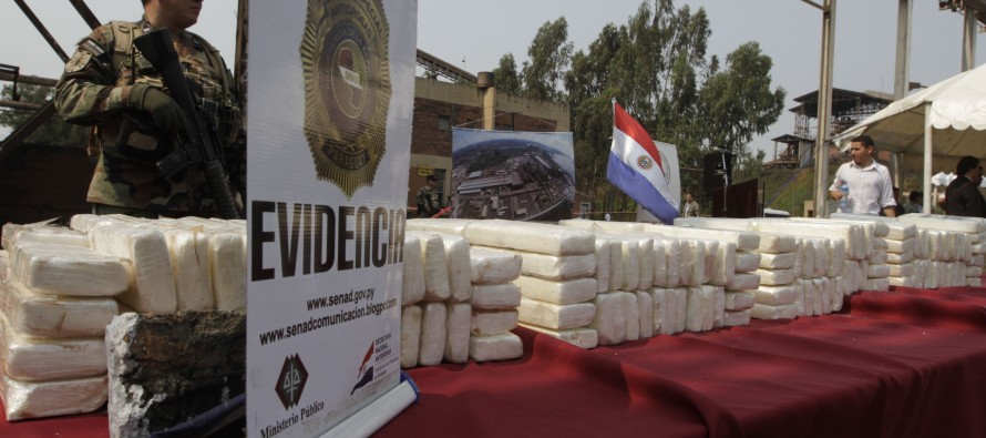 Paraguay’da1 tondan fazla kokain ele geçirildi