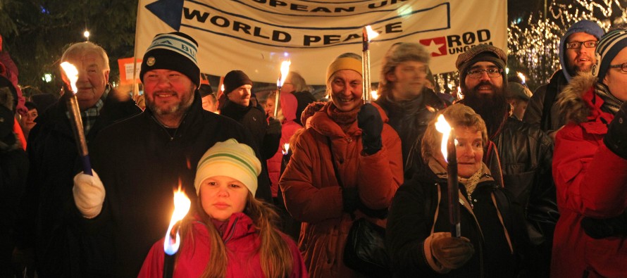 Norveçliler, Nobel Barış Ödülü’nün AB’ye verilmesini protesto etti