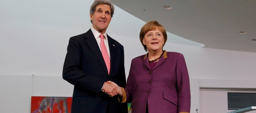 Kerry, Almanya Başbakanı Merkel ile görüştü