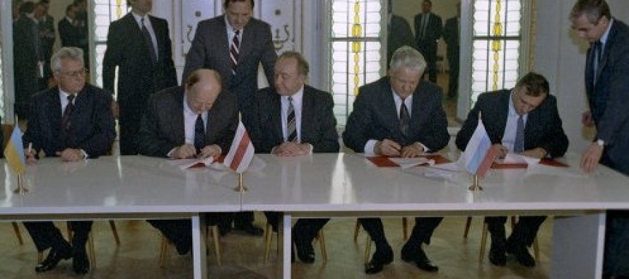 Sovyetler Birliği’nin dağıldığını ilan eden anlaşma kayıp
