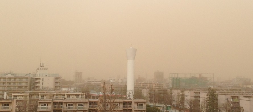 Çin’den gelen toz fırtınası, Tokyo’yu etkisine aldı