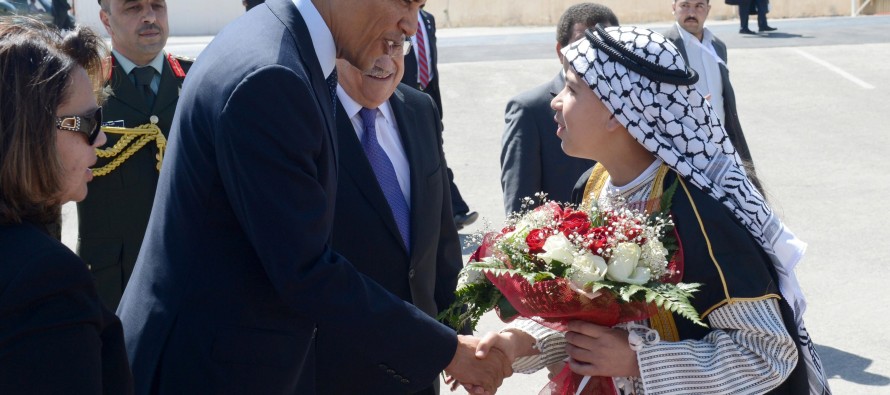 Obama, Filistin Devlet Başkanlığı Sarayı’nda