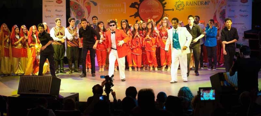 Amerikalı öğrenciler, olimpiyat finalini Türkçe sundu