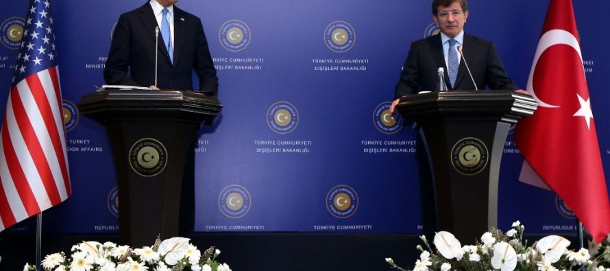 Kerry ve Davutoğlu ortak basın toplantısı düzenledi