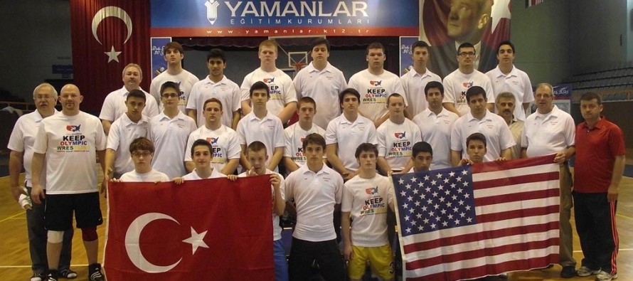 Amerikalı güreşçiler İzmir Yamanlar Koleji’nde kamp yapıyor