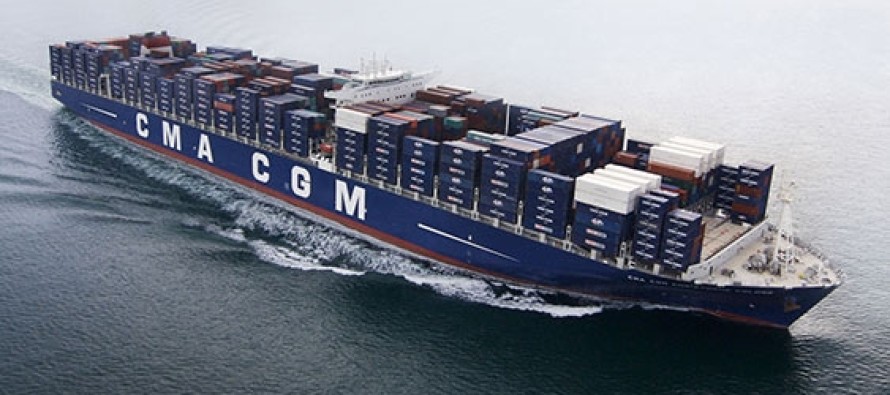 Dünyanın en büyük konteyner gemisi denize indirildi