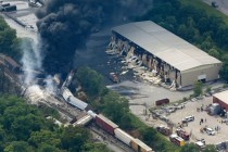 Maryland’ta yük treni raydan çıktı