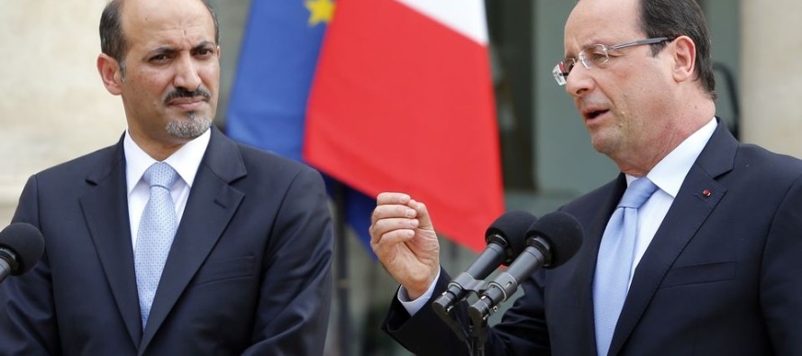 Suriyeli muhalifler Paris’te Hollande ile görüştü