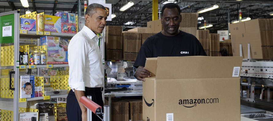 Obama, Chattanooga’daki Amazon’u ziyaret etti