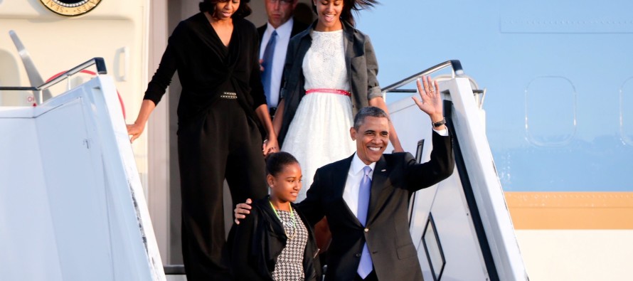 Obama ailesi tatilde