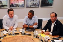 Obama, Cameron ve Hollande ile görüştü