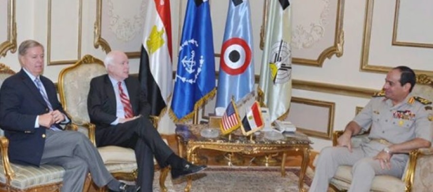 Mısır Savunma Bakanı El Sisi, ABD’li senatörlerle görüştü