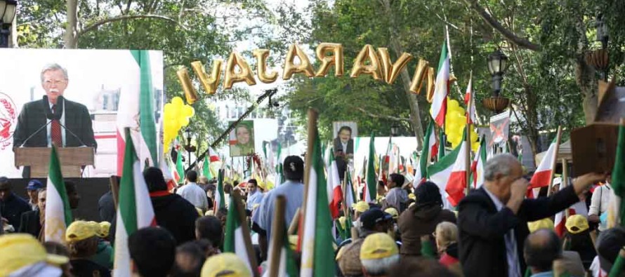BM önündeki İran karşıtı gösteriye Cumhuriyetçiler üst perdeden destek verdi
