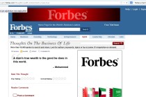 Forbes, ‘Günün Fikri’ olarak hadis yayınladı