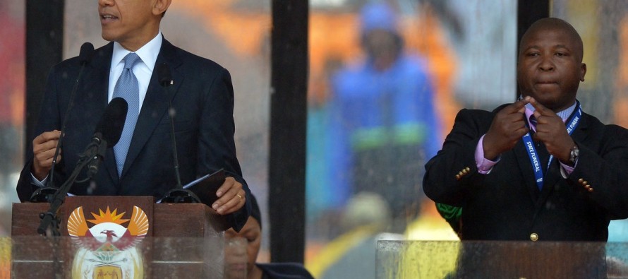 Obama’nın yanında duran sahte tercüman, şizofreni hastası çıktı