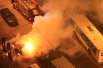 Kiev’de bir gecede 23 araç yakıldı