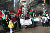 Hocalı katliamı, Ermenistan New York Temsilciliği önünde protesto edildi