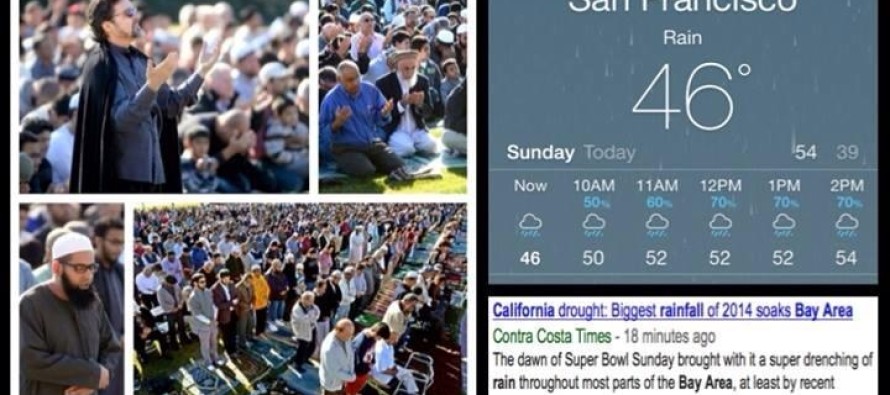 California’da binlerce müslüman yağmur duası için biraraya geldi