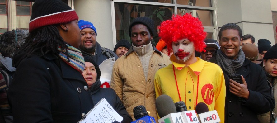 McDonald’s New York’ta protest edildi