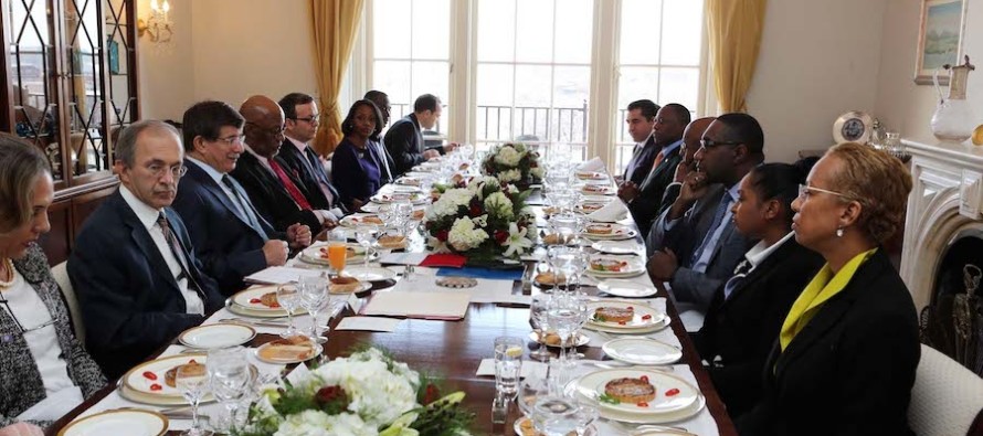 Davutoğlu, Karayipli ve Afrikalı büyükelçilerle görüştü