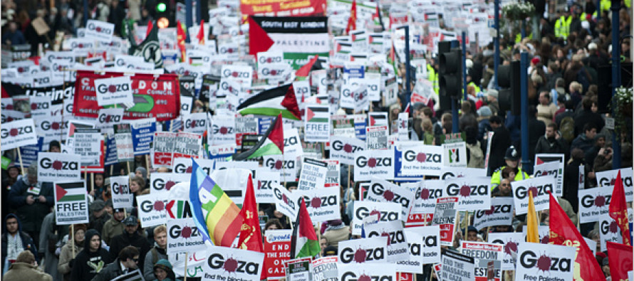 BBC önünde ‘İsrail yanlısı yayın’ protestosu