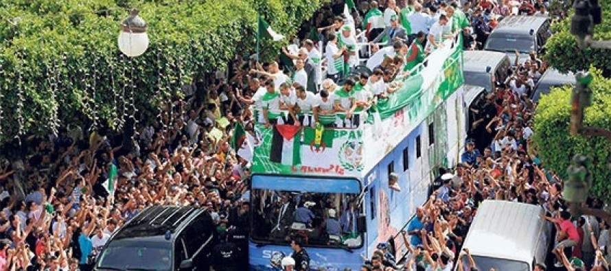 Cezayirli futbolcular Gazze’yi unutmadı