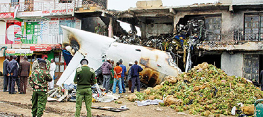 Kenya’da kargo uçağı düştü: 4 ölü