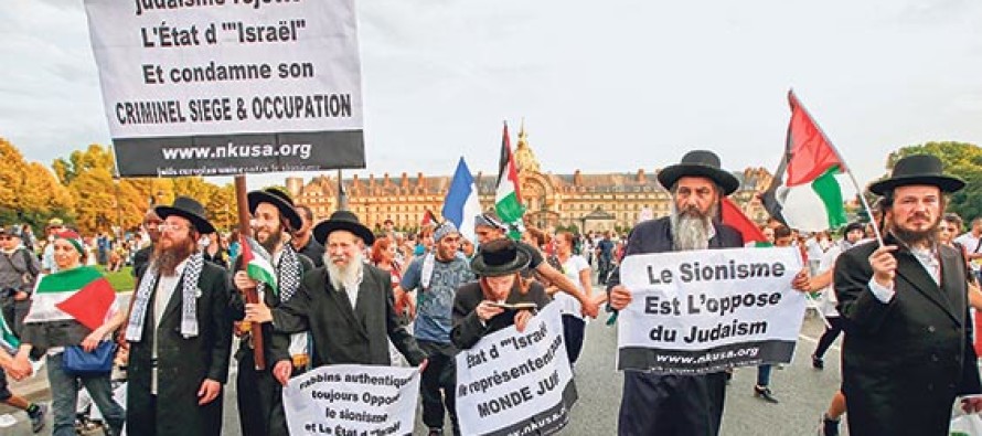 Yahudiler de İsrail zulmünü protesto etti