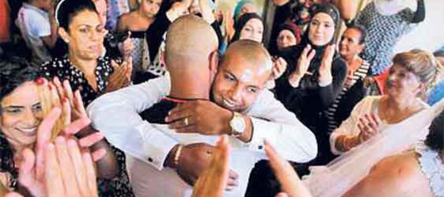 Filistinli gençle İsrailli kızın düğünü olay oldu