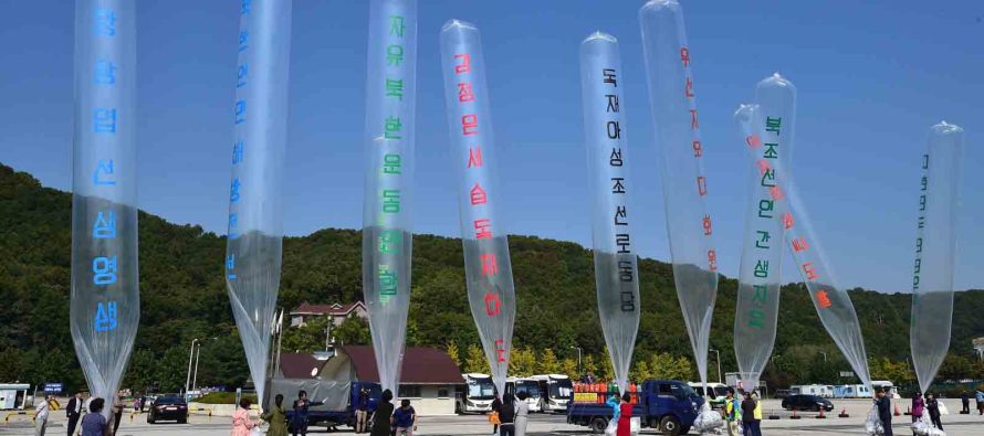 Kuzey Kore ve Güney Kore sınırında balon gerginliği