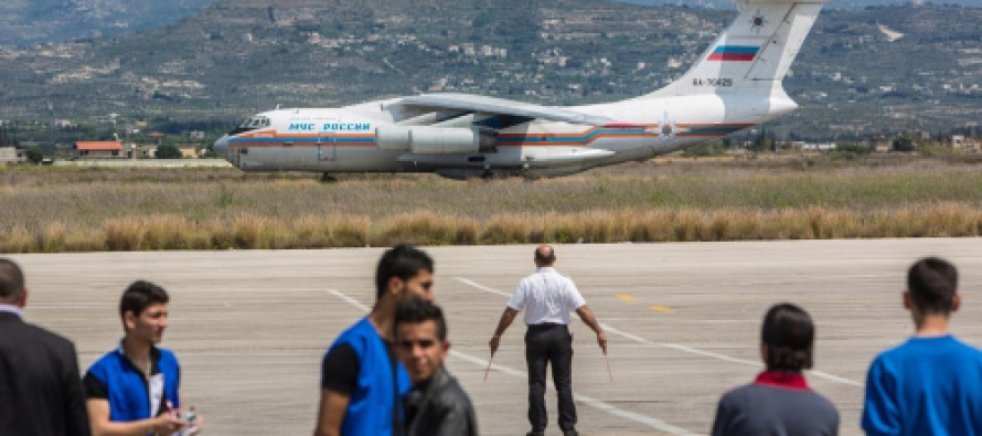 Rusya, Suriye’ye yardım uçağı gönderdi, 90 kişi tahliye edilecek