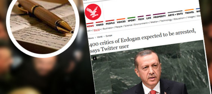 Independent: Erdoğan’ın 400 kişiyi tutuklatması bekleniyor