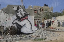 Banksy Gazze sokaklarında