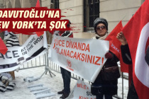 Davutoğlu, New York’ta bir grup tarafından protesto edildi
