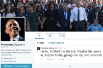 Obama şahsi hesabı ile Twitter’da