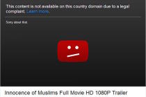 Anti-İslamik filmin fragmanına erişim yasağı kaldırıldı   