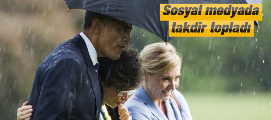 Obama’dan danışmanlarına şemsiye jesti