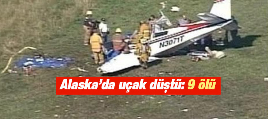 Alaska’da uçak düştü: 9 ölü