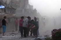 Suriye uçağı ilçeye düştü: En az 27 ölü