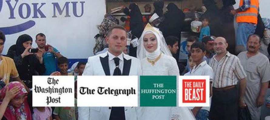 Düğün yemeğini 4 bin Suriyeli ile paylaşan çift, dünya basınında